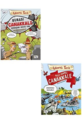 Eğlenceli Bilgi Tarih 2 Kitap Set  Burası Çanakkale Buradan Geçiş Yok - Geçit Vermez Çanakkale