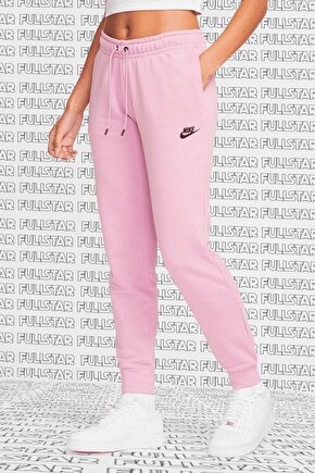Sportswear Essential Fleece Sweatpant Kadın Pembe Eşofman Altı