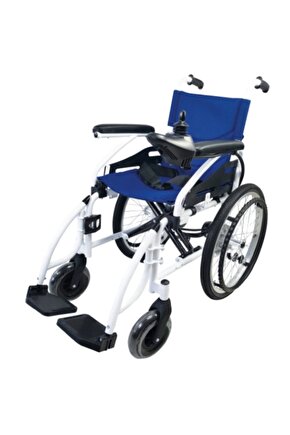 P200c Katlanabilir Çocuk Akülü Tekerlekli Sandalye Mavi