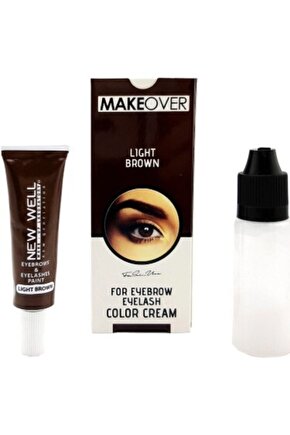 Makeover Light Brown Kaş Kirpik Boyası Açık Kahverengi 15 ml