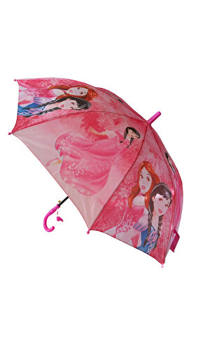 Adalinhome Çocuk Şemsiyesi Pembe Örgülü Kız
