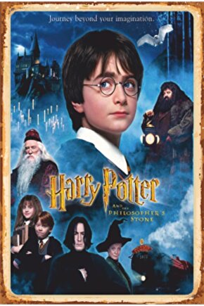 Harry Potter Sinema Afişi Retro Ahşap Poster