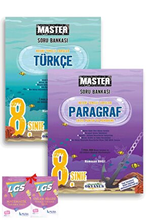 8.sınıf Master Türkçe Ve Paragraf Soru Bankası 2li Set