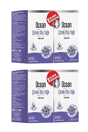 Ocean Çörek Otu Yağı 1000 Mg 1 Alana 1 Bedava Skt:032024 (2 Adet)