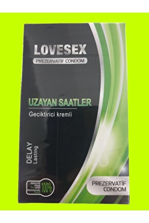 Lovesex Geciktirici Kremli Uzayan Saatler Prezervatif Kondom Delay Lasting Condom