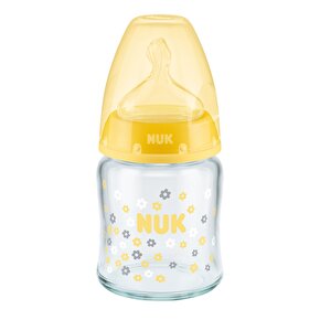 Nuk First Choice Plus Cam Biberon 120ml Sarı