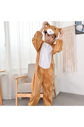 Çocuk Ayı Kostümü - Maymun Kostümü 4-5 Yaş 100 Cm