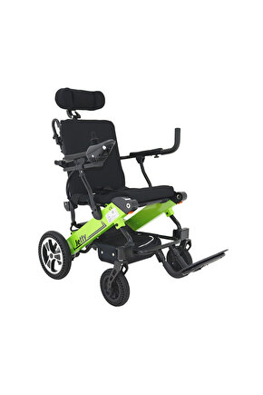 Jt-311 Hafif Katlanabilir Akülü Tekerlekli Sandalye Yeşil