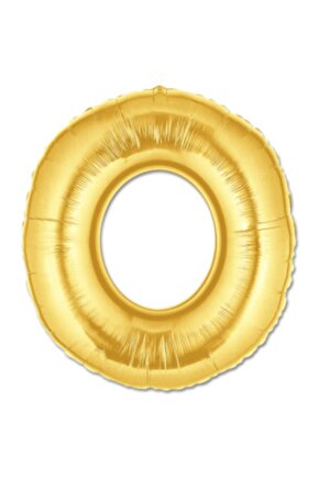 Gold Folyo Balon 16 Inç 40 Cm ( O ) Harfi