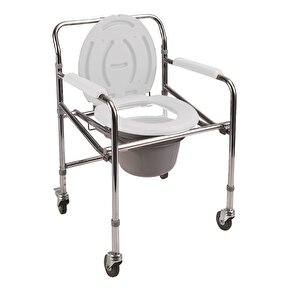 Hasta Tuvaleti Sandalyesi Tekerlekli