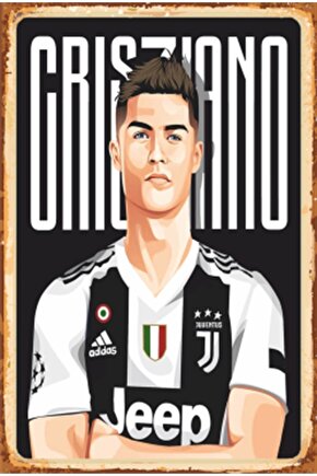 Ronaldo Retro Ahşap Poster