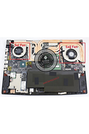 MSI GF63 8RC-208XTR Notebook Cpu, Gpu Fanı, işlemci ve Ekran Kartı Fanı (1 Adet)