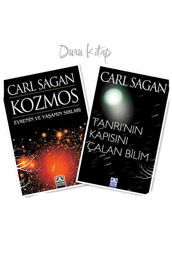 Kozmos Evrenin ve Yaşamın Sırları - Tanrının Kapısını Çalan Bilim, Carl Sagan (2 Kitap)