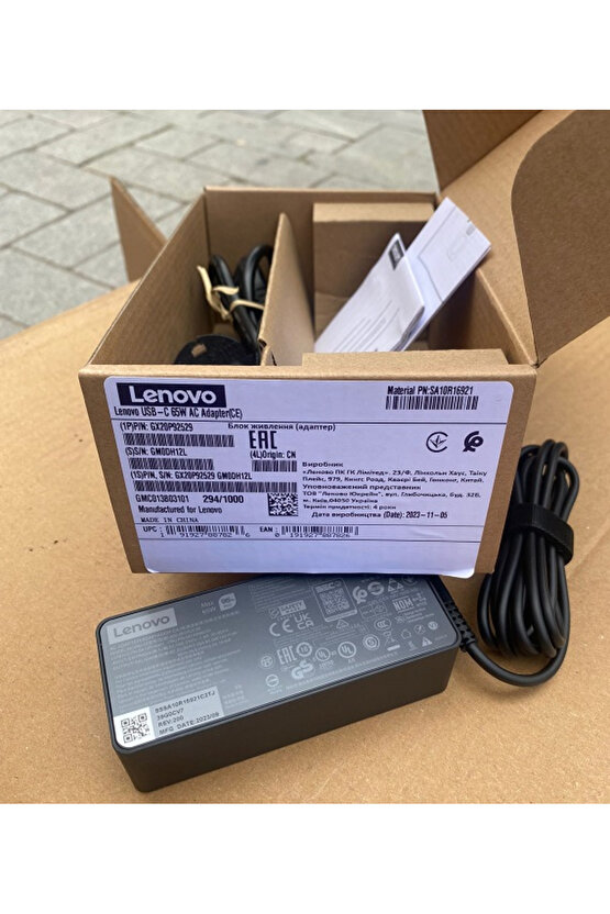 Lenovo Thinkpad E15 Type 20Rd, 20Re Notebook Adaptör, Şarj Aleti Cihazı Type-c, Usb-C 65W