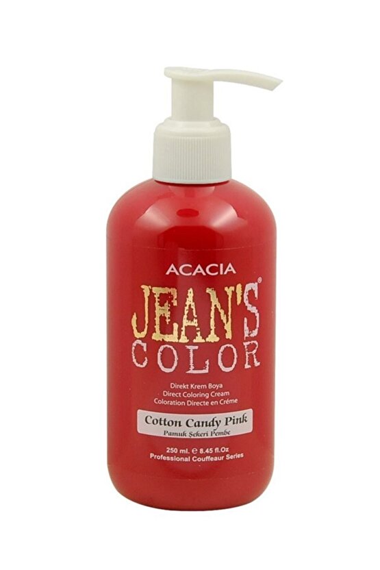 Jeans Color Pamuk Şekeri Pembe 250ml. Cotton Candy Pınk Amonyaksız Balyaj Renkli Saç Boyası