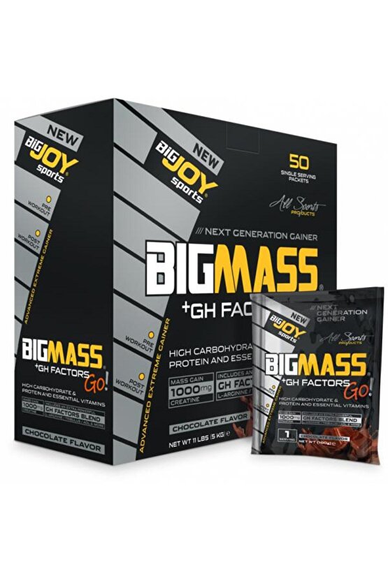 Bigmass Gh Factors Mass Gainer 50 Servis (5 KG)çikolatalı High Carbonhidrate&protein&vitamins