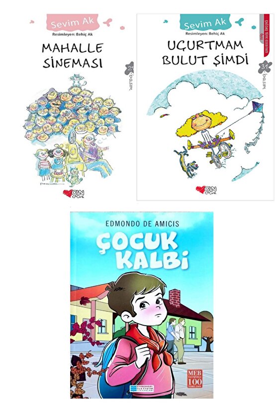 Evrensel Çocuk Kalbi - Sevim Ak Kitapları Mahalle Sineması - Uçurtmam Bulut Şimdi 3 Kitap