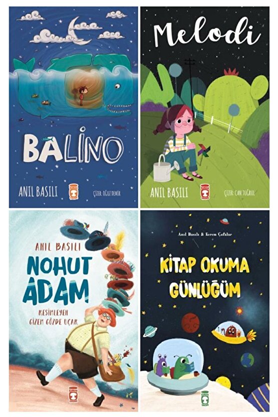 Anıl Basılı 4 Kitap Set Balino - Melodi - Nohut Adam - Kitap Okuma Günlüğüm