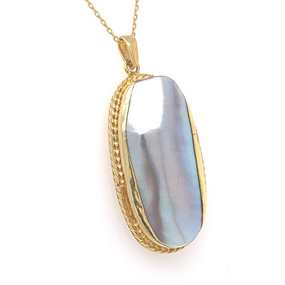 zümrüt sarraf Fantazı Mother Of Pearl Kolye Ucu-St05435 IR8124