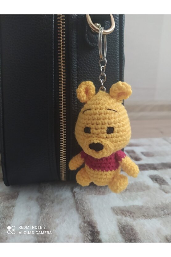 Amigurumi Winnie The Pooh Anahtarlık