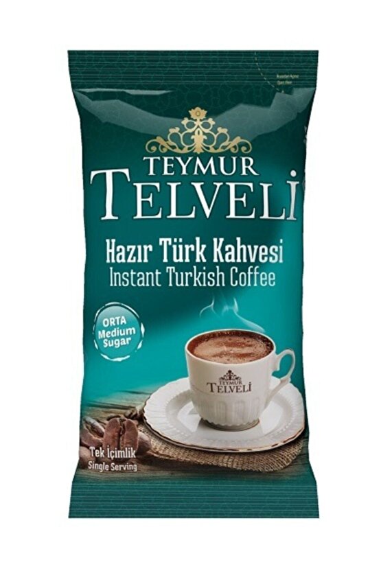 Hazır Türk Kahvesi Orta 9 g Ofis Seti 10 Lu Kutu