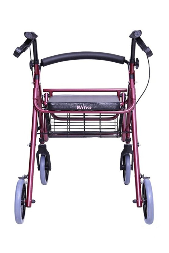 EMEK SAĞLIK 503Ayak Pedallı Alüminyum Rolatör Yürüteç - Tekerlekli Sandalye Gibi Kullanma Imkan