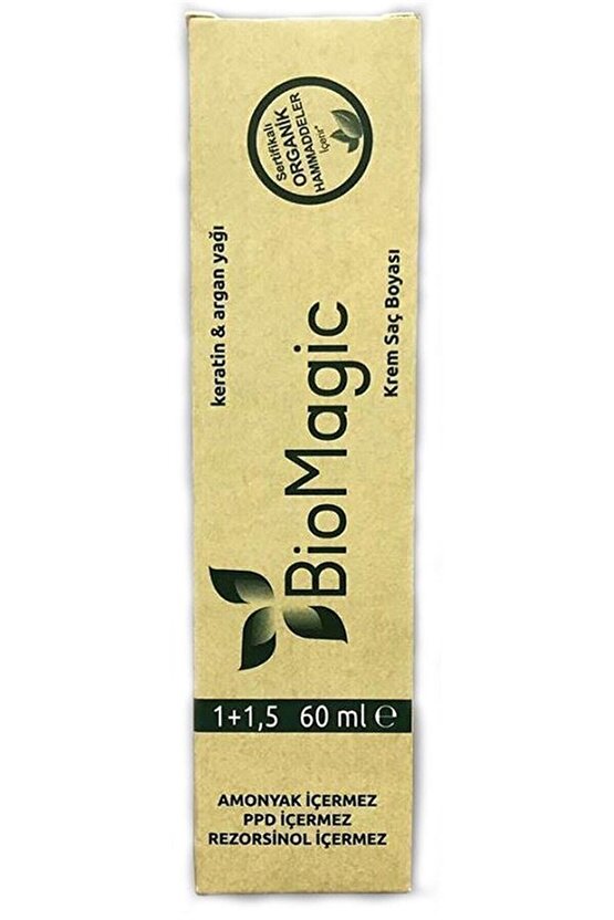 Organik Biomagic Saç Boyası 66.78 Çikolata Karamel 60 ml Oksidan 90 ml