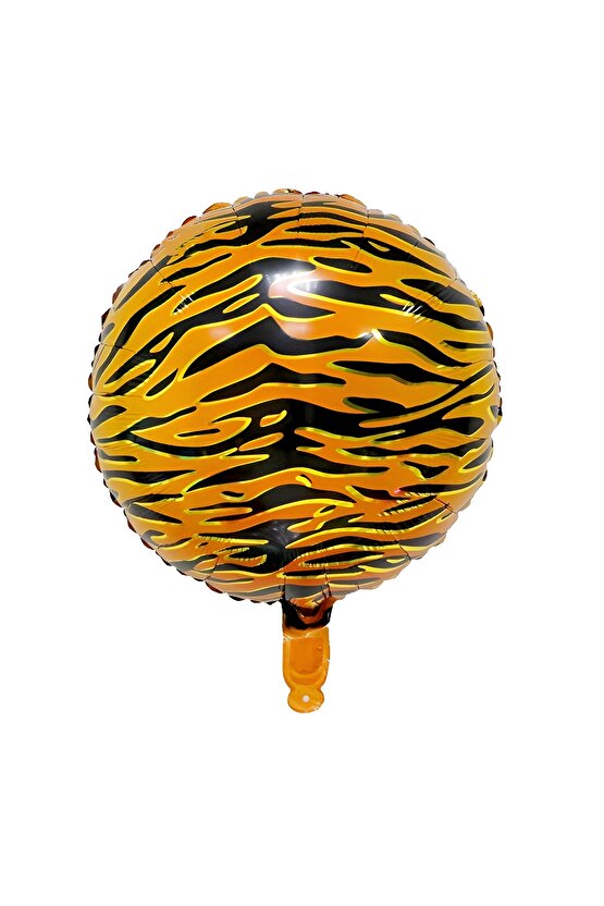 Safari Konsept Kaplan 4 Yaş Balon Seti Kaplan Parti Konsept Doğum Günü Balon Set Jungle Kaplan Balon