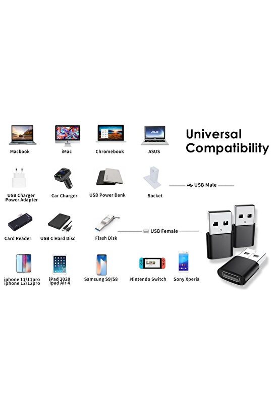 PD-USB TYPE-C ÇEVİRİCİ Otg Connect Kit TYPE C To MİKRO USB Dönüştürücü Çevirici Aparat Adaptör