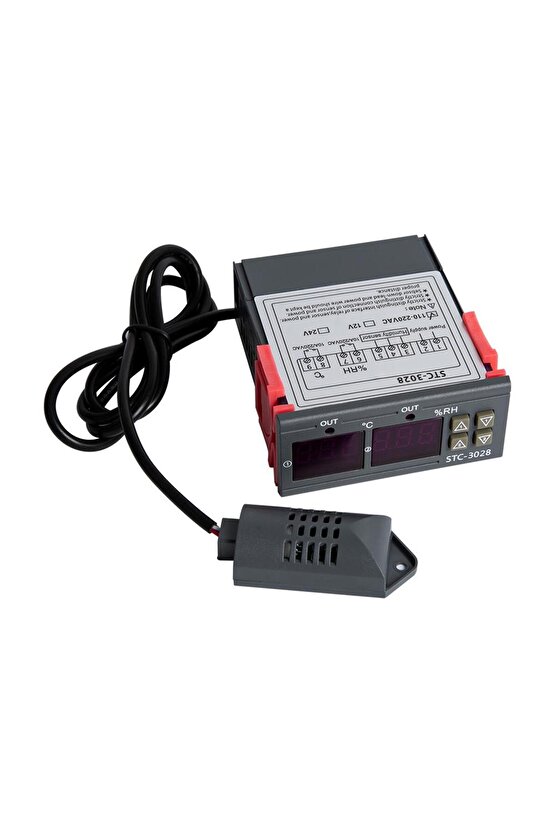 Stc-3028 Ac 110-220v Lcd Ekranlı Nem Sıcaklık Kontrol Modülü