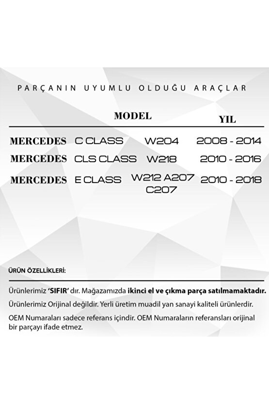 Mercedes Cls Class W218 Için Sunroof Açma Düğme Kapağı Siyah