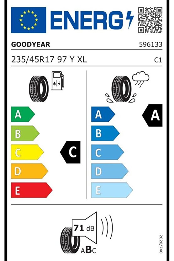 23545 R17 97Y Eagle Sport 2 UHP XL FP Oto Yaz Lastiği (Üretim: 2024)