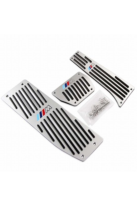 Autogp Bmw F30 F32 F36 Pedal Seti Takımı Otomotik 3 Parça m Logolu Vidalı