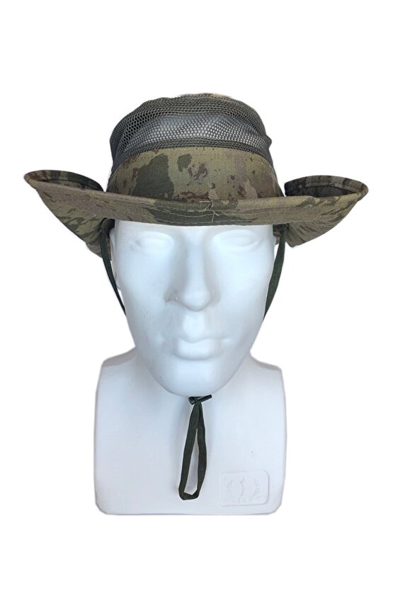Askeri Malzeme Kamuflaj Desen Yazlık Katlanabilir Safari Fötr Şapkası