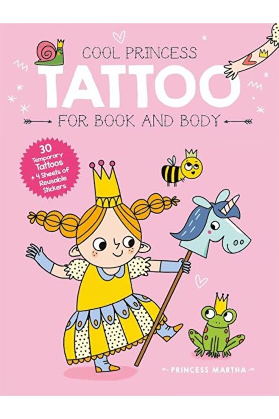 Cool Princess Tattoo Book: Martha