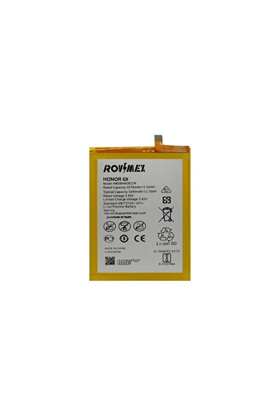 Huawei Honor 6x Rovimex Batarya Pil