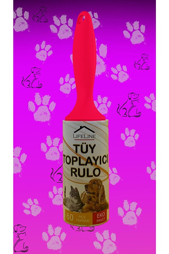 Eko Tüy Toplayıcı Rulo 60 Yaprak 7,3 Mt X 6 Adet Kedi Tüy Toplayıcı Köpek Tüy Toplayıcı