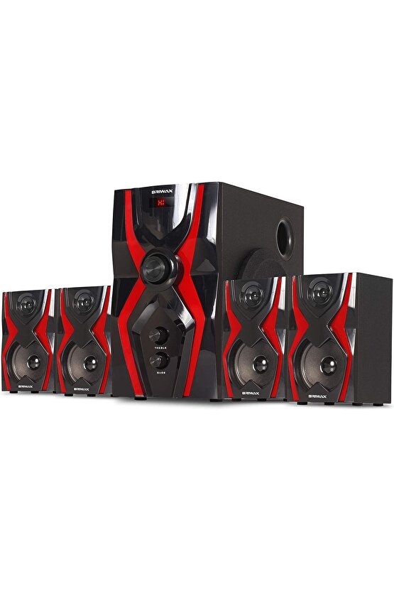 4+1 Bluetooth Hoparlör Ev Sinema Sistemi Subwoofer 70w