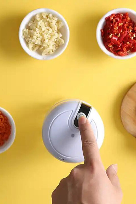 Mini Elektrikli Blender Gıda Doğrayıcı Meyve ve Sebze Yiyecek Hazırlama Mutfak Rondo (YEDEK BIÇAKLI)
