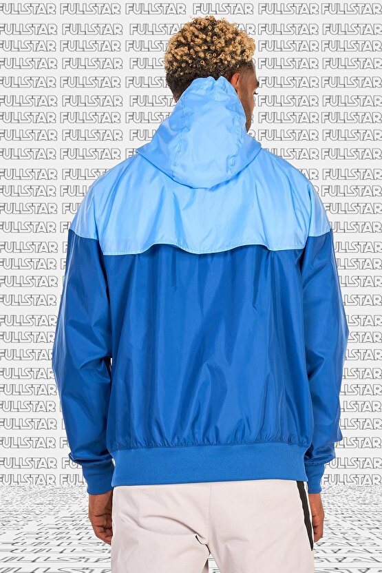 Sportswear Windrunner Jacket Blue Navy Kapüşonlu Erkek Ceketi Mavi Lacivert