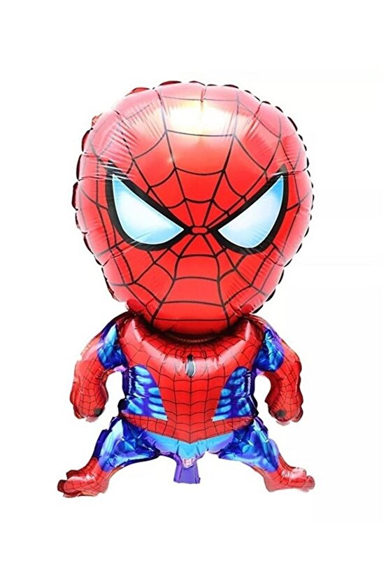 Spiderman Örümcek Adam 7 Yaş Balon Set Balon Folyo Set Spiderman Konsept Doğum Günü Set Yaş Balon