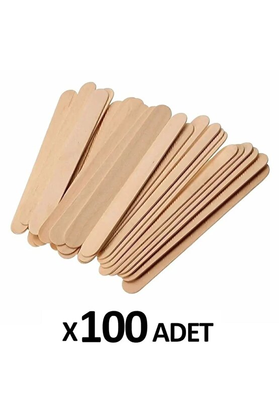 100 Marka Abeslang Tahta Dil Çubuğu Basacağı - Ağda Spatulası, Spatula Çx