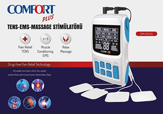 Comfort Plus DM3000 Tens Ems Masaj Cihazı