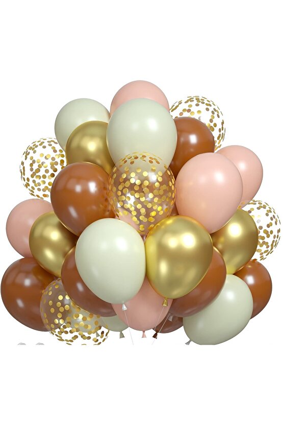 Woodland Geyik 1 Yaş Folyo Rosegold Balon Set Geyik Ceylan Doğum Günü Parti Balon Set Geyik Konsept