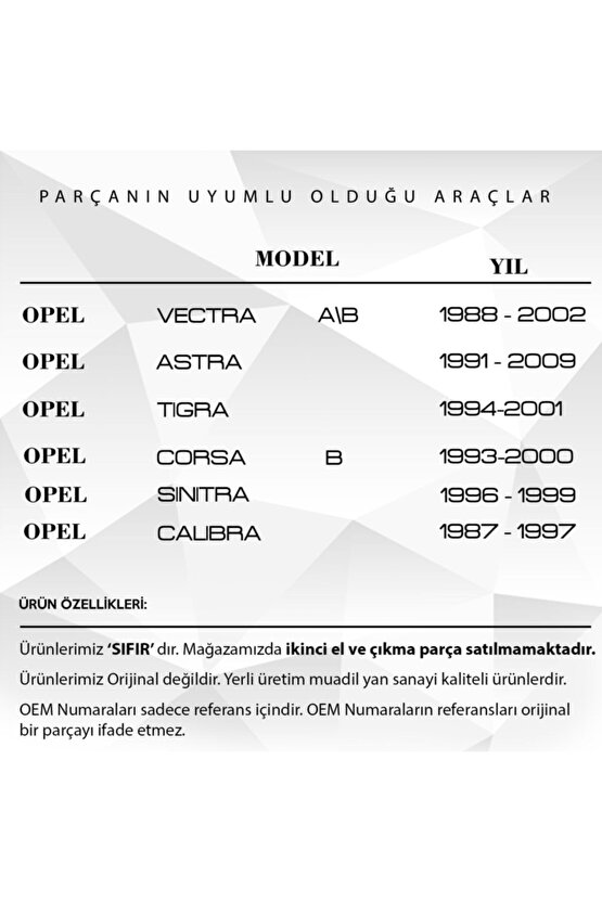 Opel Vectra Ab,corsa,tigra,astra, Için Vites Tamir Takımı