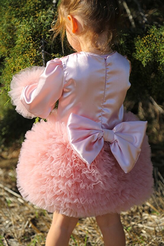 Kız Bebek Kız Çocuk Doğum Günü Parti Düğün Elbise Tüllü Tütü Astarlı Çocuk Giyim bebek giyim