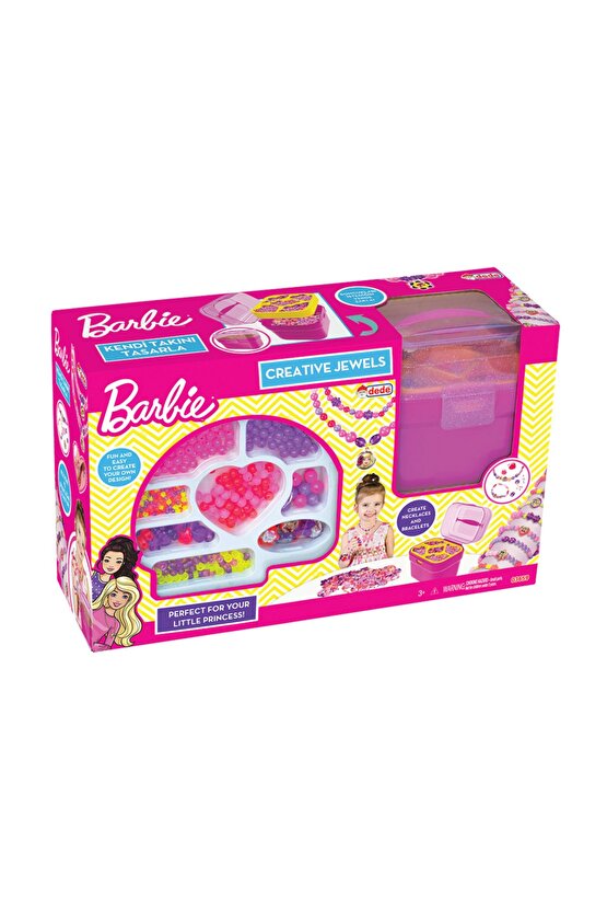 Barbie Sepetli Takı Seti - Takı Setleri - Kolye Seti - Bilezik Seti - Boncuk Seti - Bilye Seti