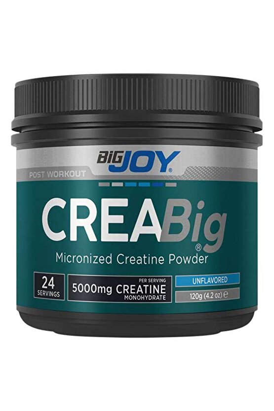 Creabig Creatine Monohydrate 120gr Aromasız %100 Mikronize Kreatin Amino Asit