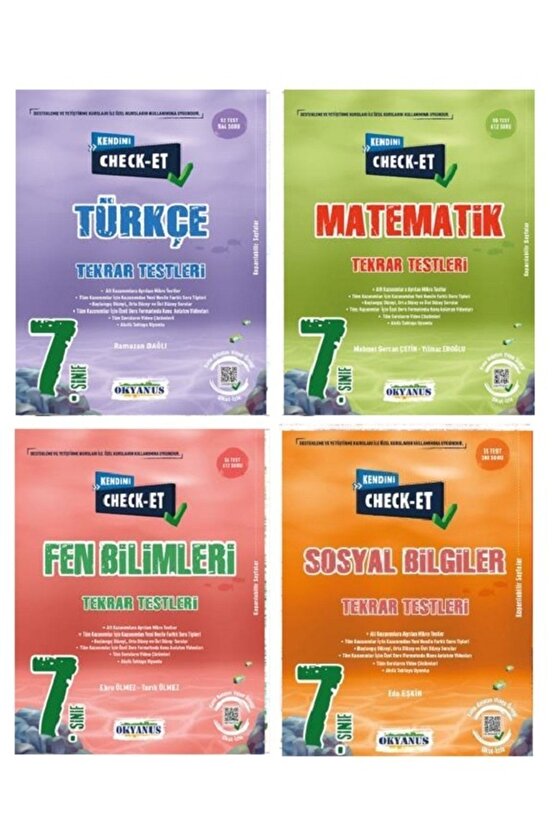 7. Sınıf Check-et Soru Bankası 4 Lü Set