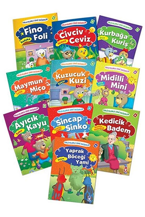 Hikayelerle Dini Değerler Set (10 Kitap Takım) Timaş Çocuk Asiye Aslı Aslaner